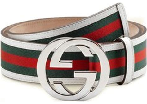 gucci belt white red and green|gucci green and red stripe.